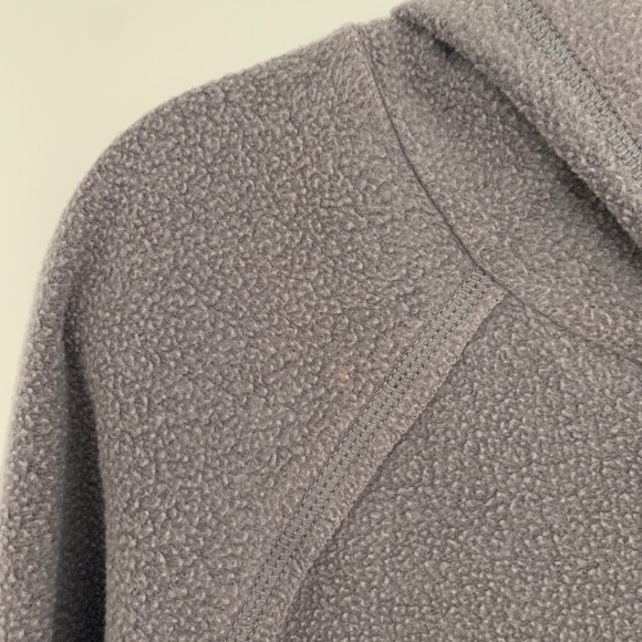 Aerie Cropped Grey Hooded Sweatshirt - Picture 3 of 4